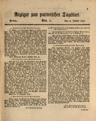 Patriotisches Tageblatt Freitag 18. Januar 1805