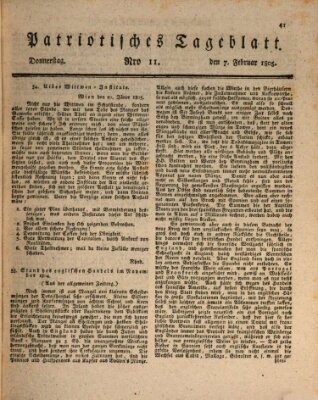 Patriotisches Tageblatt Donnerstag 7. Februar 1805