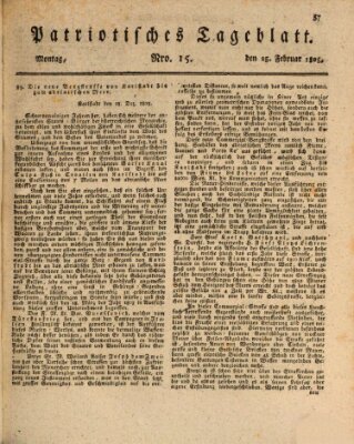 Patriotisches Tageblatt Montag 25. Februar 1805