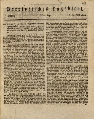 Patriotisches Tageblatt Freitag 14. Juni 1805