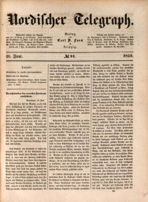 Nordischer Telegraph Freitag 28. Juni 1850