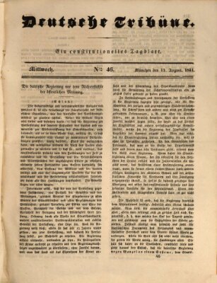 Deutsche Tribüne Mittwoch 17. August 1831