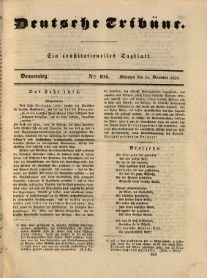 Deutsche Tribüne Donnerstag 15. Dezember 1831