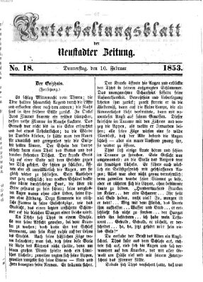 Neustadter Zeitung Donnerstag 10. Februar 1853