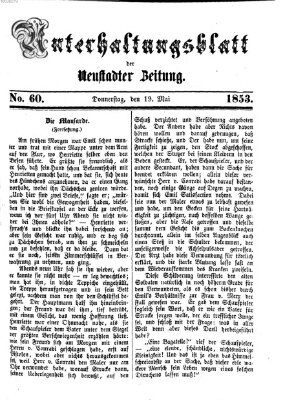 Neustadter Zeitung Donnerstag 19. Mai 1853