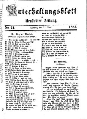 Neustadter Zeitung Dienstag 21. Juni 1853