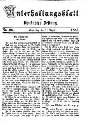 Neustadter Zeitung Donnerstag 11. August 1853