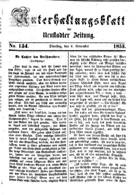 Neustadter Zeitung Dienstag 8. November 1853