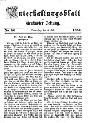 Neustadter Zeitung Donnerstag 6. Juli 1854