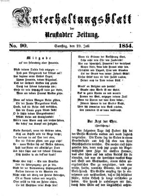 Neustadter Zeitung Samstag 29. Juli 1854