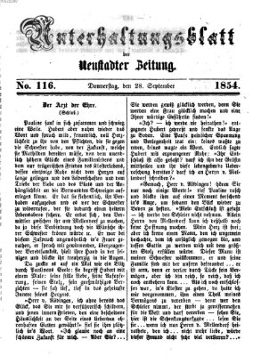Neustadter Zeitung Donnerstag 28. September 1854