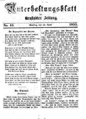 Neustadter Zeitung Samstag 14. April 1855
