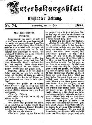 Neustadter Zeitung Donnerstag 21. Juni 1855