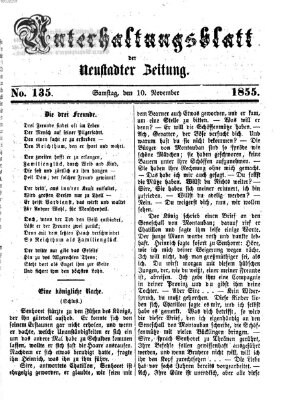 Neustadter Zeitung Samstag 10. November 1855