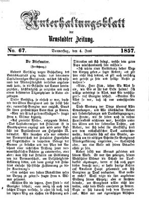 Neustadter Zeitung Donnerstag 4. Juni 1857