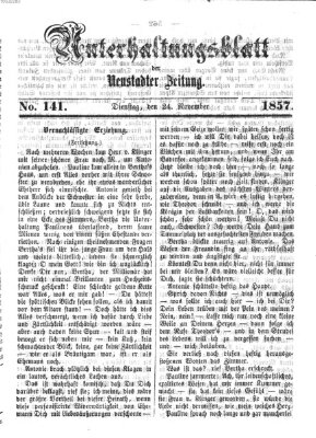 Neustadter Zeitung Dienstag 24. November 1857