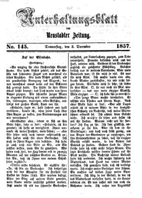 Neustadter Zeitung Donnerstag 3. Dezember 1857