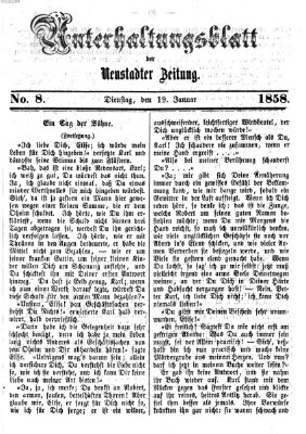 Neustadter Zeitung Dienstag 19. Januar 1858