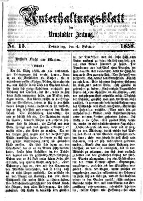 Neustadter Zeitung Donnerstag 4. Februar 1858