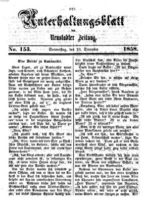 Neustadter Zeitung Donnerstag 23. Dezember 1858