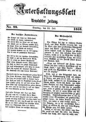 Neustadter Zeitung Samstag 23. Juli 1859
