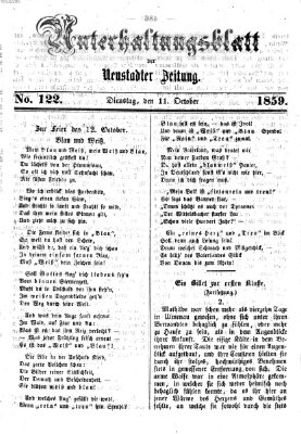 Neustadter Zeitung Dienstag 11. Oktober 1859