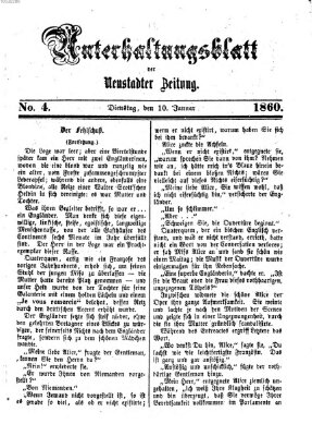 Neustadter Zeitung Dienstag 10. Januar 1860