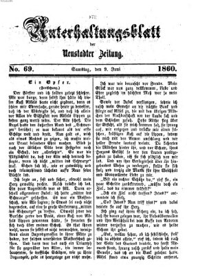 Neustadter Zeitung Samstag 9. Juni 1860