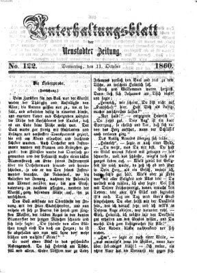 Neustadter Zeitung Donnerstag 11. Oktober 1860