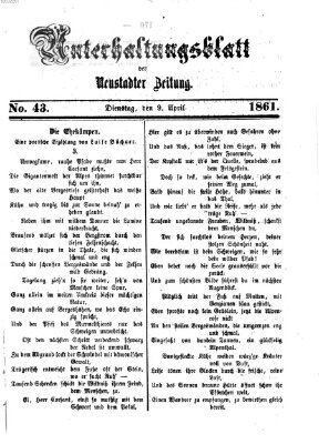 Neustadter Zeitung Dienstag 9. April 1861