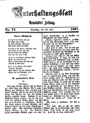 Neustadter Zeitung Samstag 22. Juni 1861