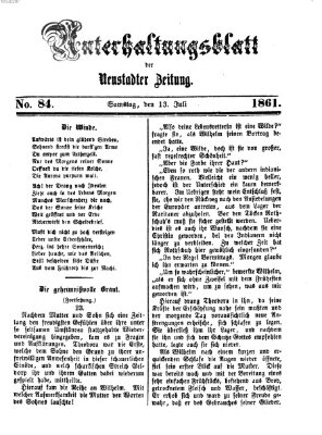 Neustadter Zeitung Samstag 13. Juli 1861