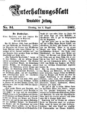 Neustadter Zeitung Dienstag 6. August 1861