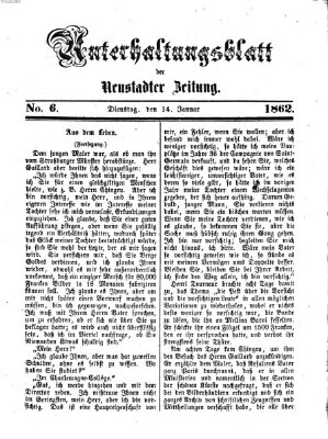 Neustadter Zeitung Dienstag 14. Januar 1862