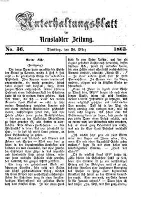 Neustadter Zeitung Dienstag 24. März 1863