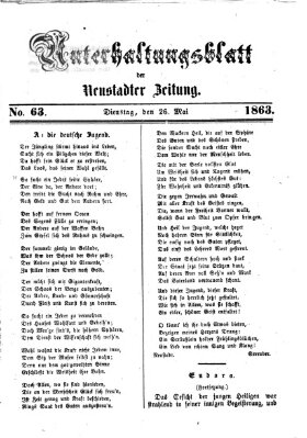 Neustadter Zeitung Dienstag 26. Mai 1863