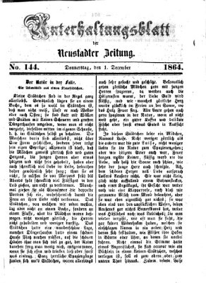 Neustadter Zeitung Donnerstag 1. Dezember 1864