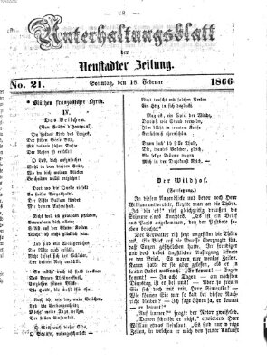 Neustadter Zeitung Sonntag 18. Februar 1866