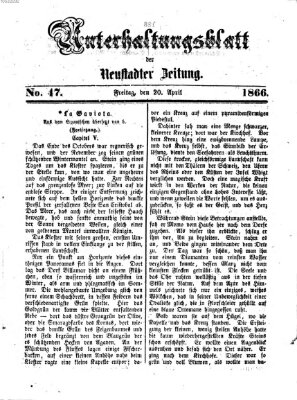 Neustadter Zeitung Freitag 20. April 1866