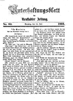 Neustadter Zeitung Sonntag 15. Juli 1866