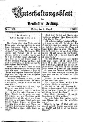 Neustadter Zeitung Freitag 3. August 1866