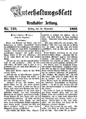 Neustadter Zeitung Freitag 14. September 1866