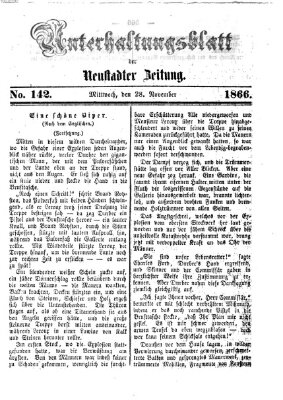 Neustadter Zeitung Mittwoch 28. November 1866