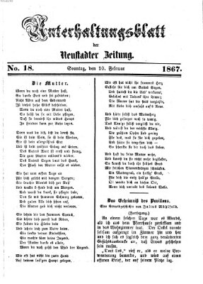 Neustadter Zeitung Sonntag 10. Februar 1867