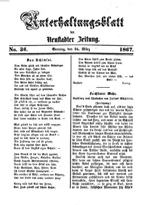 Neustadter Zeitung Sonntag 24. März 1867