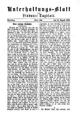 Lindauer Tagblatt für Stadt und Land Samstag 22. August 1868