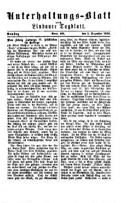 Lindauer Tagblatt für Stadt und Land Samstag 5. Dezember 1868