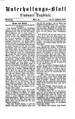 Lindauer Tagblatt für Stadt und Land Samstag 20. Februar 1869