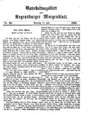 Regensburger Morgenblatt Sonntag 19. Juli 1863