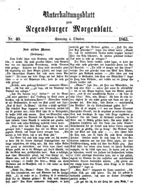 Regensburger Morgenblatt Sonntag 4. Oktober 1863
